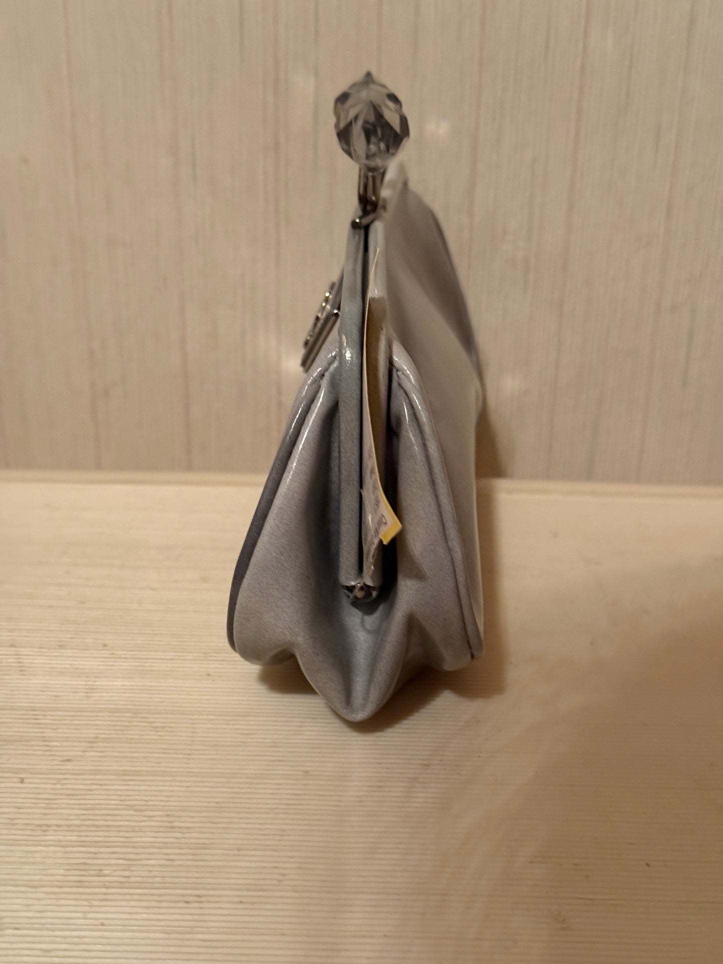 Prada Gray Leather Clutch