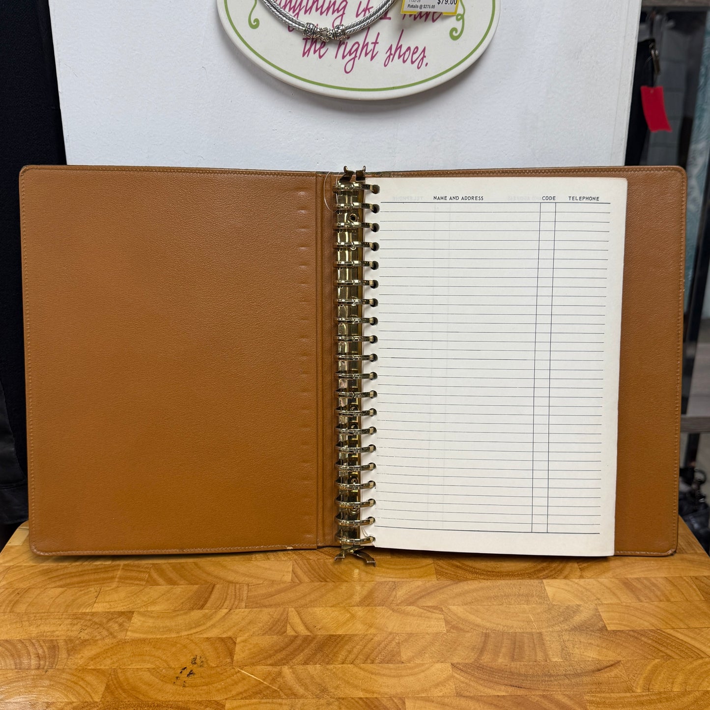 Rare 1970’s Full Size Louis Vuitton Monogram Address Book