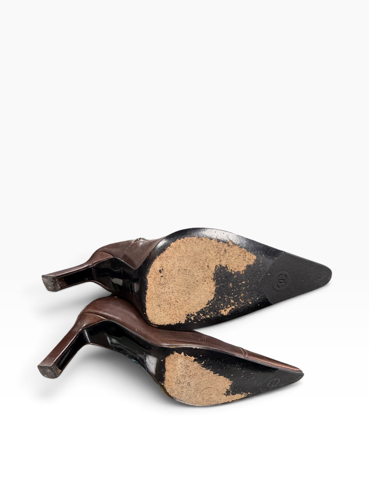 Chanel Chocolate Leather Boots