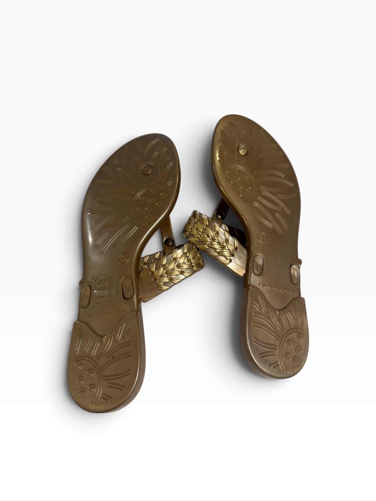 Jack Rogers Tinsley Gold Jelly Sandals