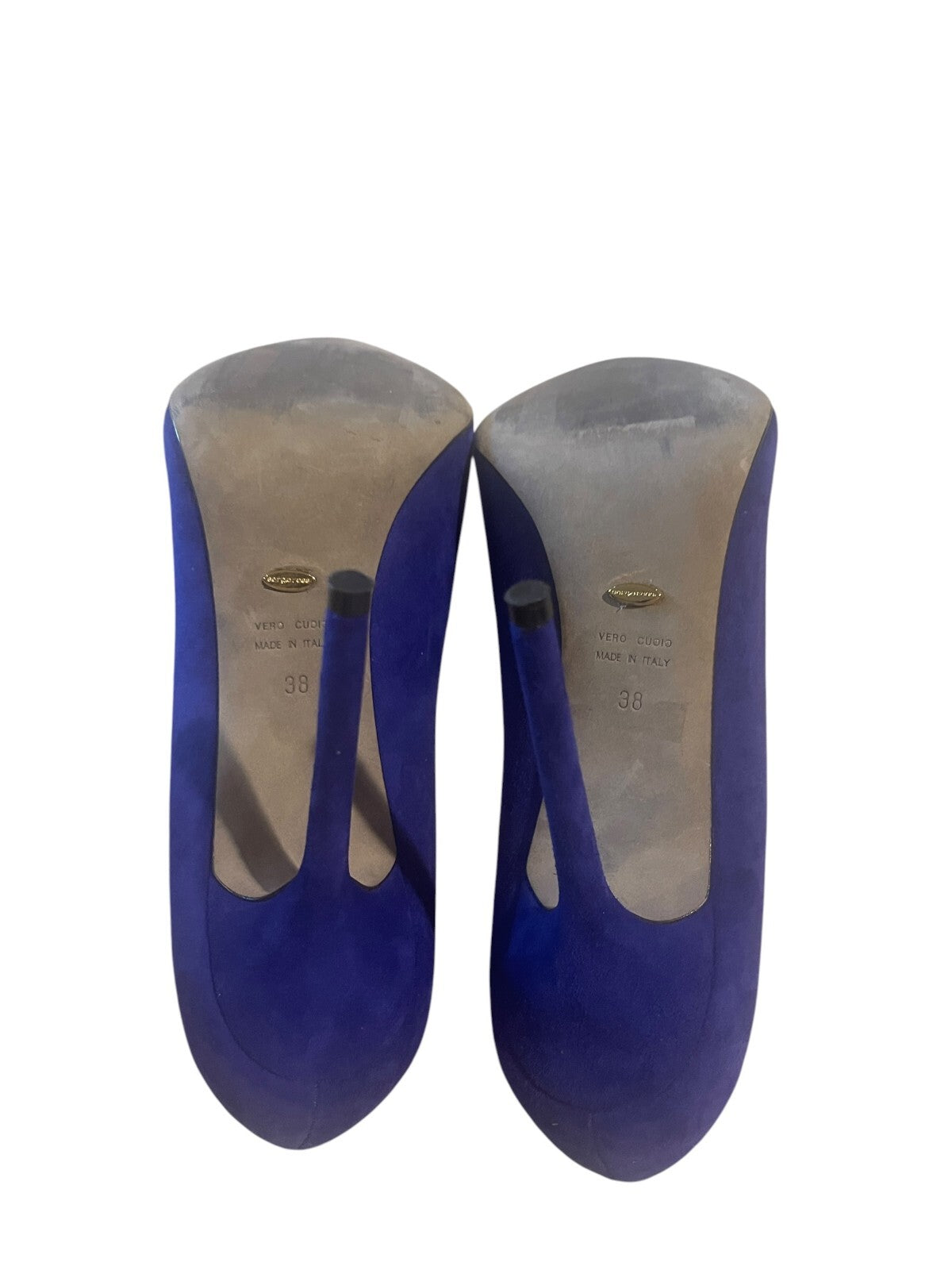 Sergio Rossi’s Suede Kalik Pumps - Size 38
