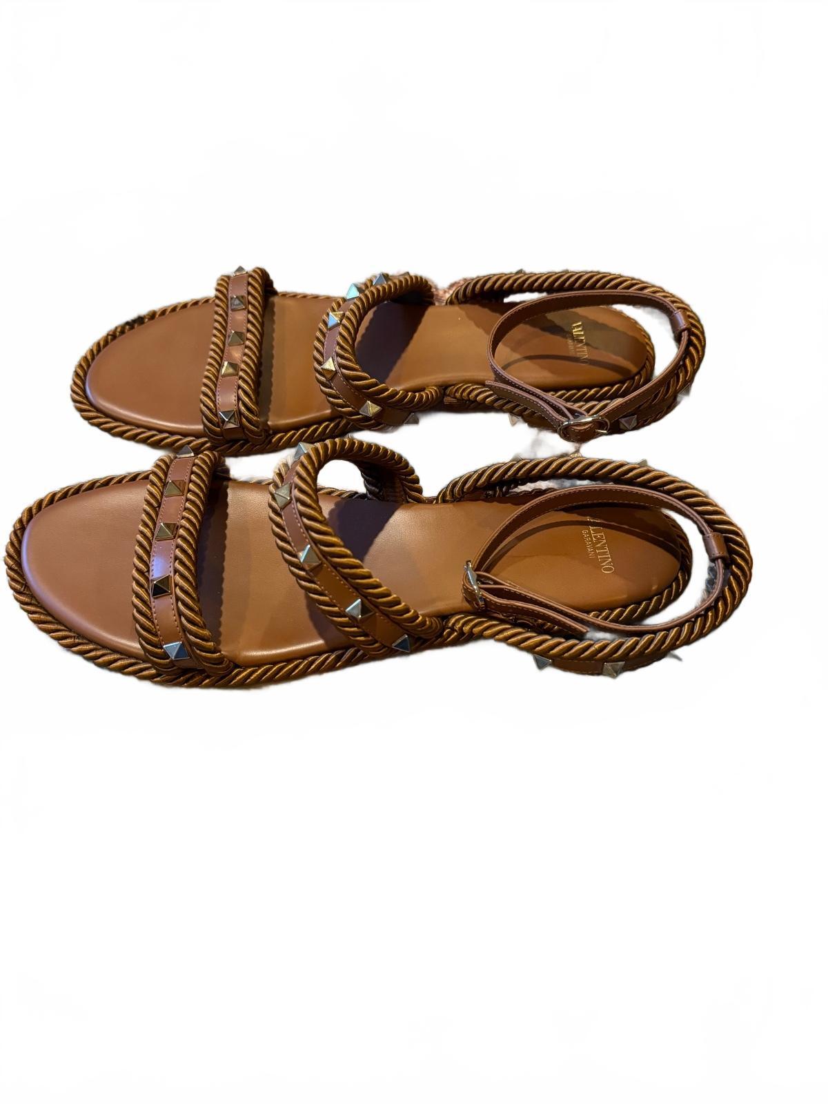 Valentino Rock Stud braided Sandals