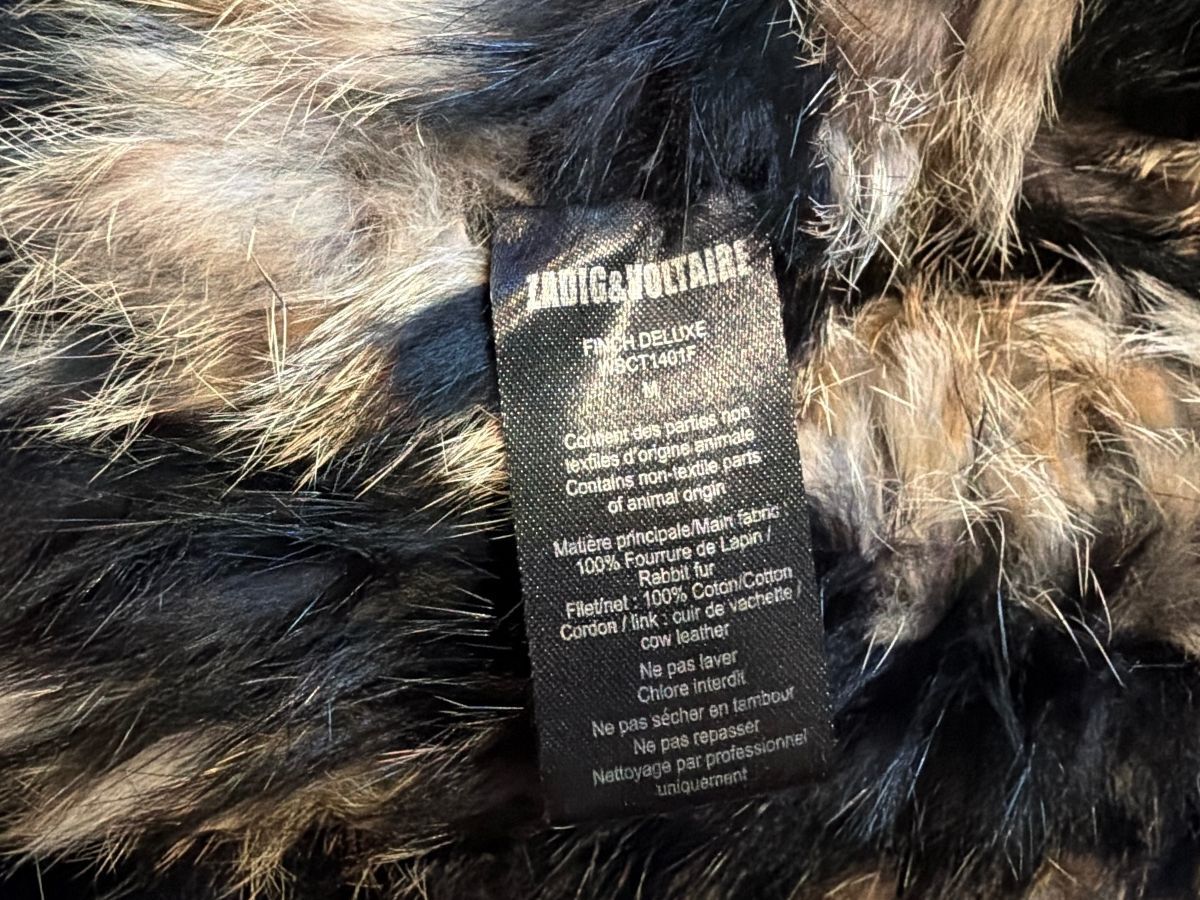 Zadig & Voltaire Finch Deluxe Rabbit Fur Hooded Vest