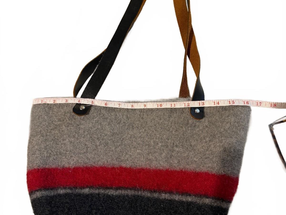 General Knot & Co Gray Wool Felt Tote Bag