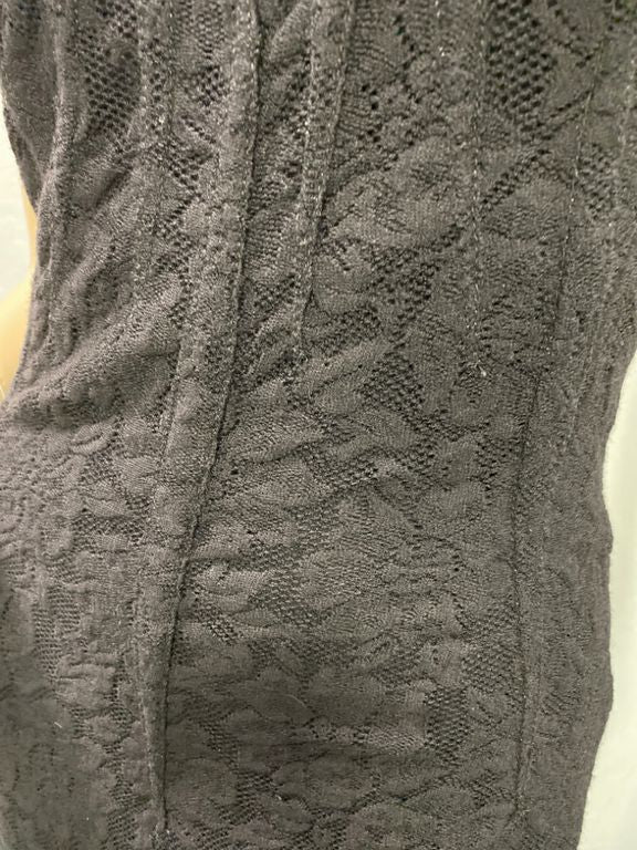 Vintage Dolce & Gabbana Blace Lace Bodycon Dress Size 42 US S/M