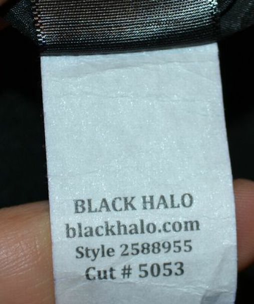 UNUSED Black Halo Bodycon Dress Size 8