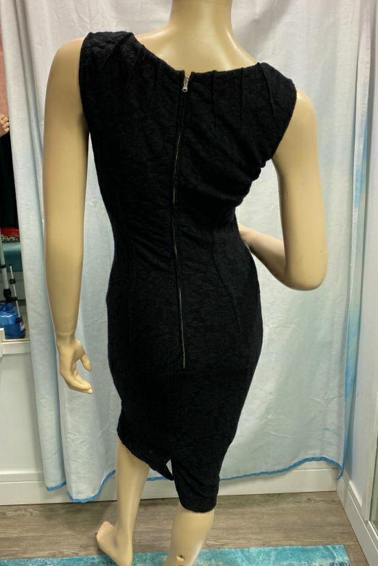 Vintage Dolce & Gabbana Blace Lace Bodycon Dress Size 42 US S/M