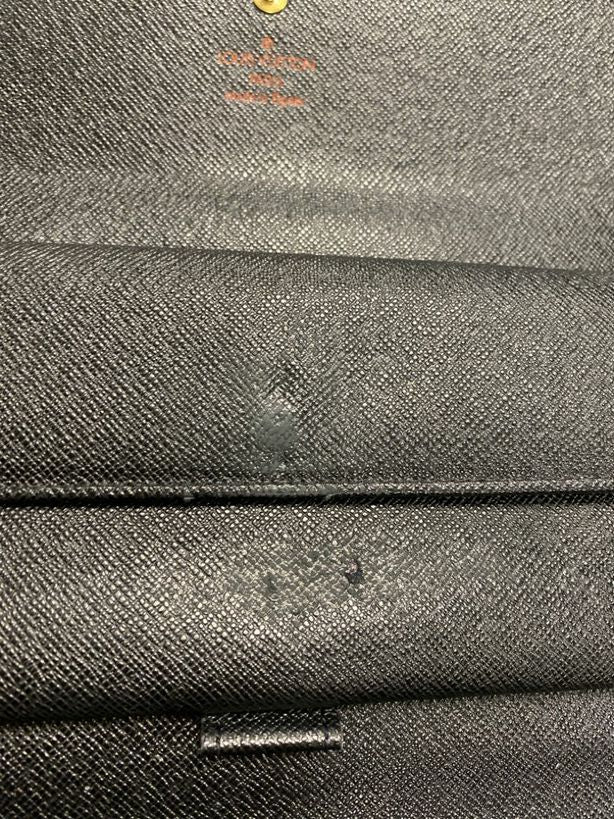 Vintage Louis Vuitton Black Epi Sarah Wallet