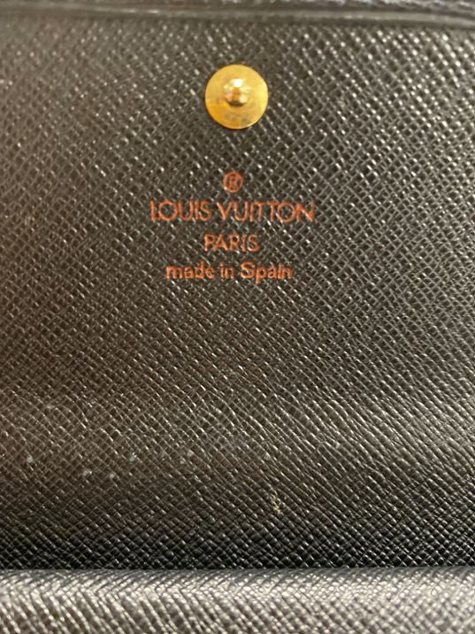 Vintage Louis Vuitton Black Epi Sarah Wallet