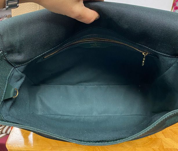 Louis Vuitton Hunter Green Bastille Messenger Bag