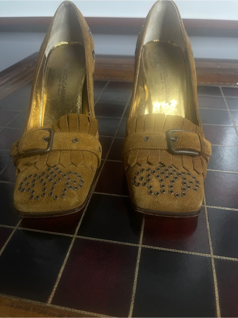 Dolce & Gabbana vintage suede pumps