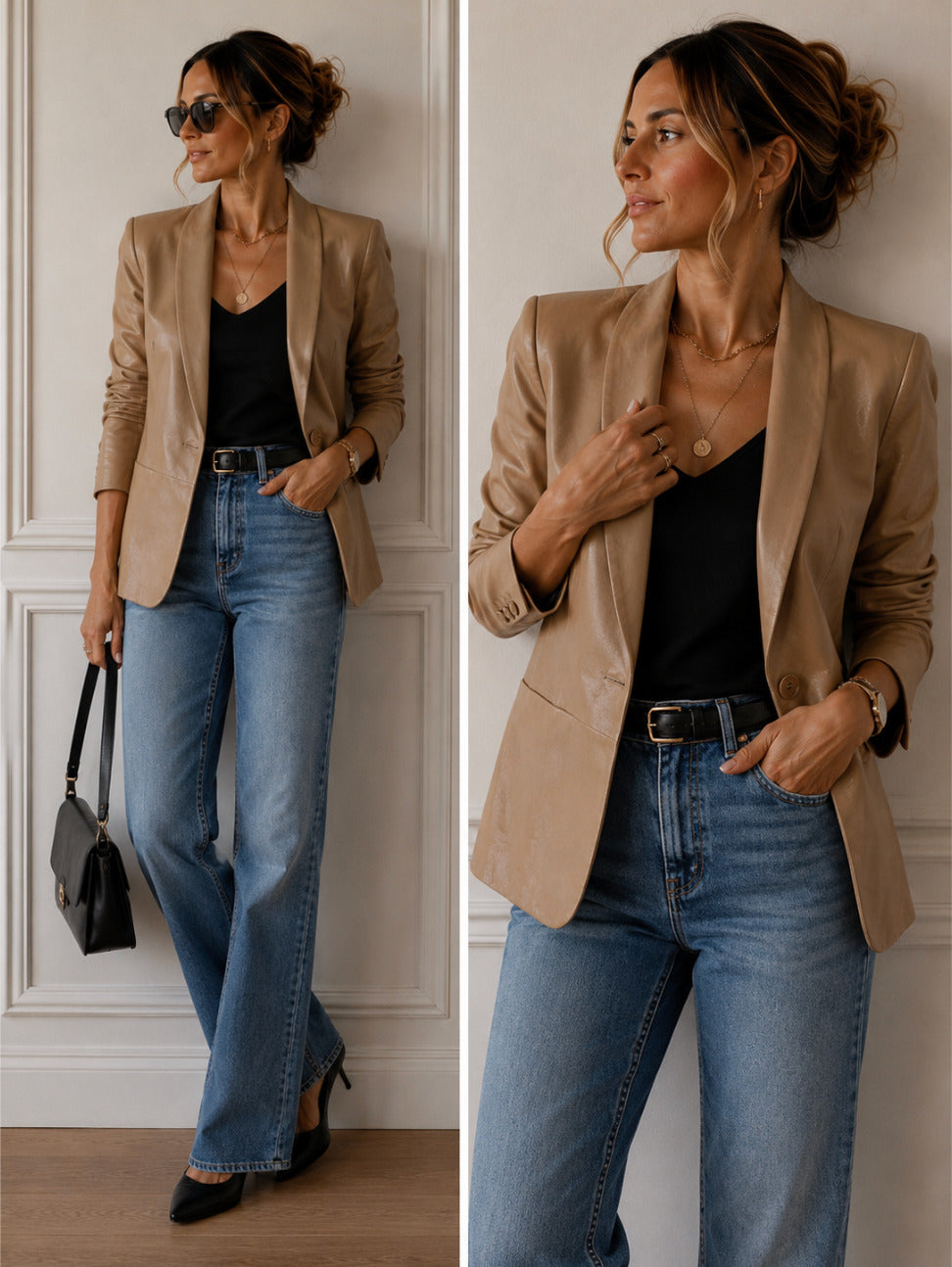 Vince lamb leather blazer - Size 8