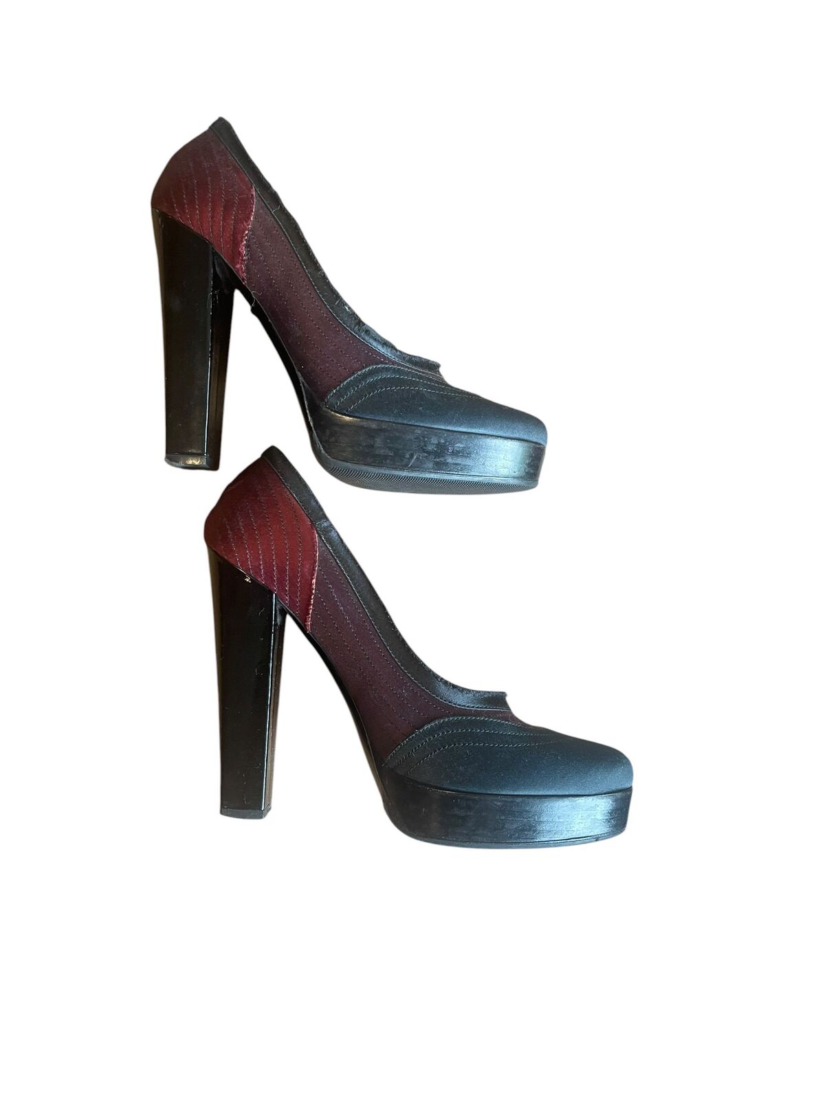 Lanvin Colorblock platform pumps - Size 39