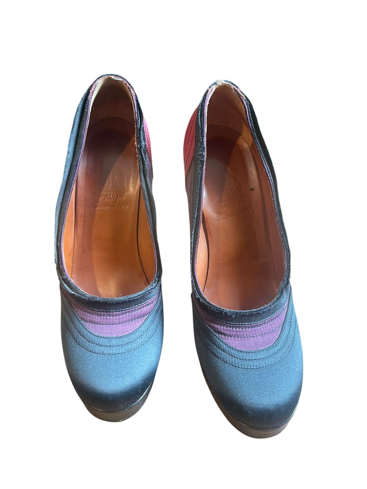Lanvin Colorblock platform pumps - Size 39