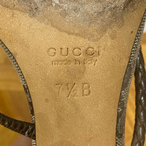 GUCCI モノグラム　スタッズ　ミュール　35サイズ 100% AUTHENTIC GUCCI MONOGRAM MULTICOLOR ESPADRILLES SHOES