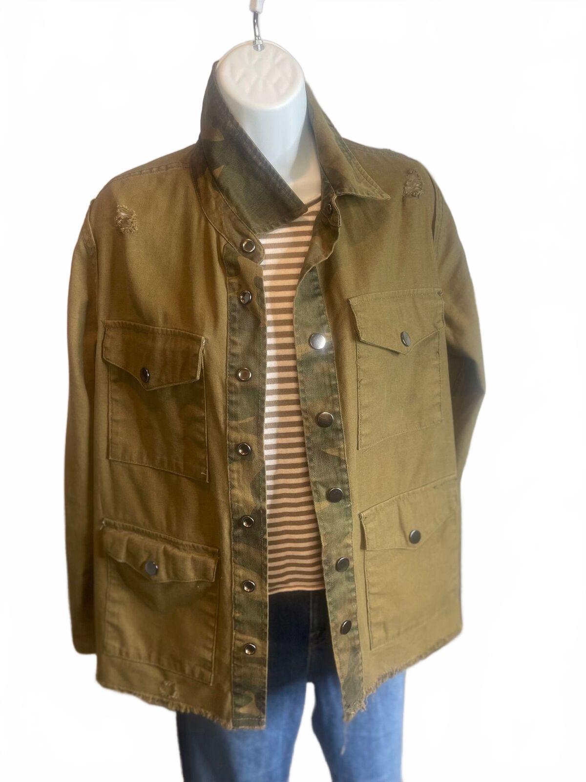 Blank NYC Reversible distressed jacket