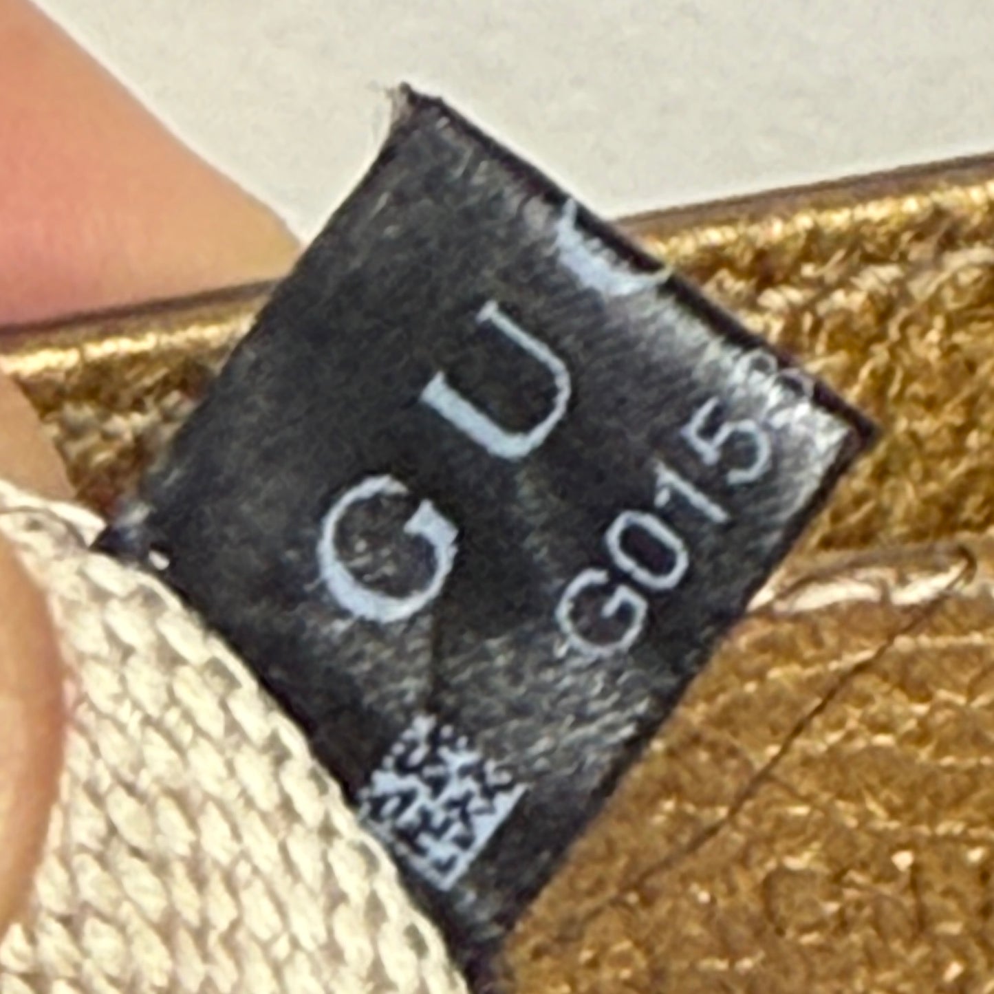 GUCCI Gold Ombre Leather GG Crossbody Bag