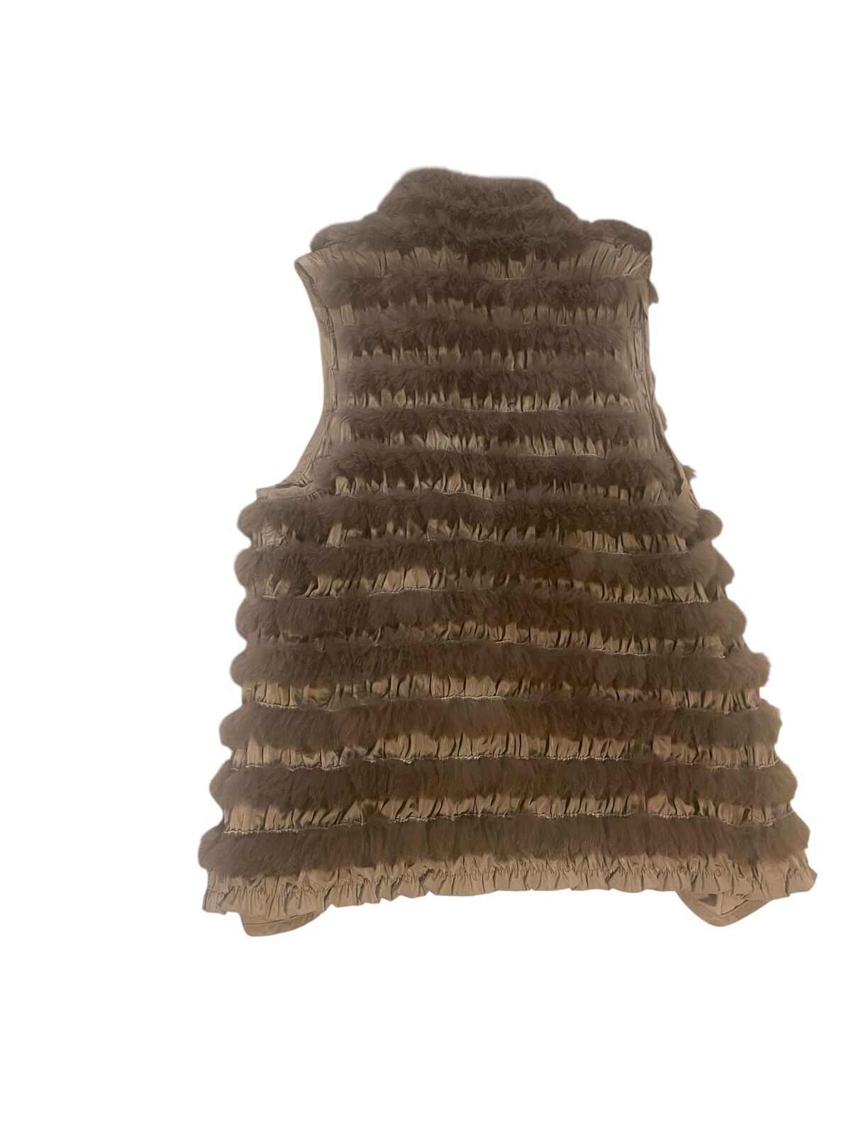 Etcetera rabbit fur vest - size S