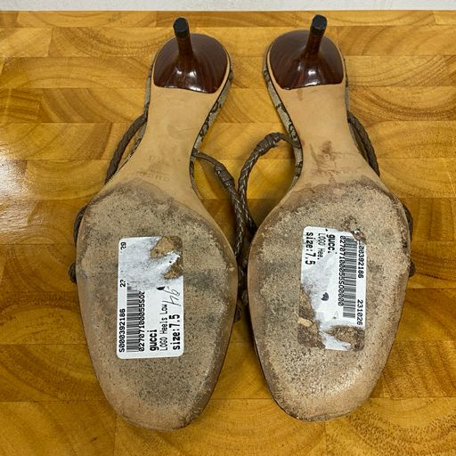 GUCCI モノグラム　スタッズ　ミュール　35サイズ Gucci GG 90mm ビジュートリム ミュール | ブラック | FARFETCH JP