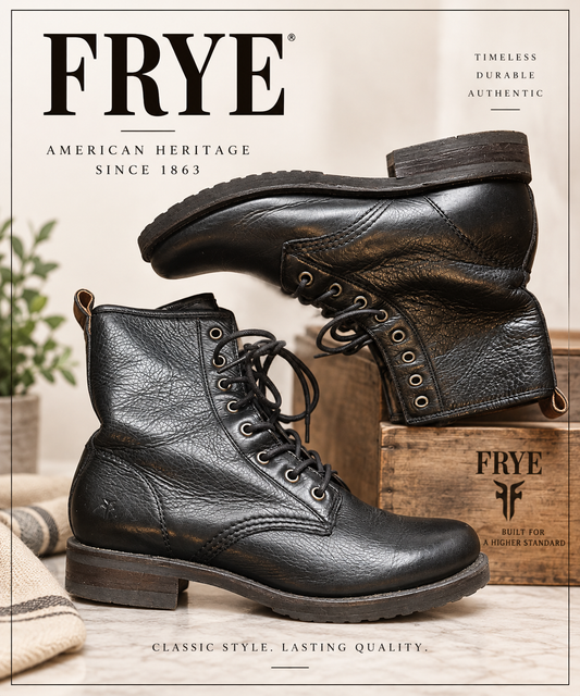 Frye Lace-up Mid Boots - size 10