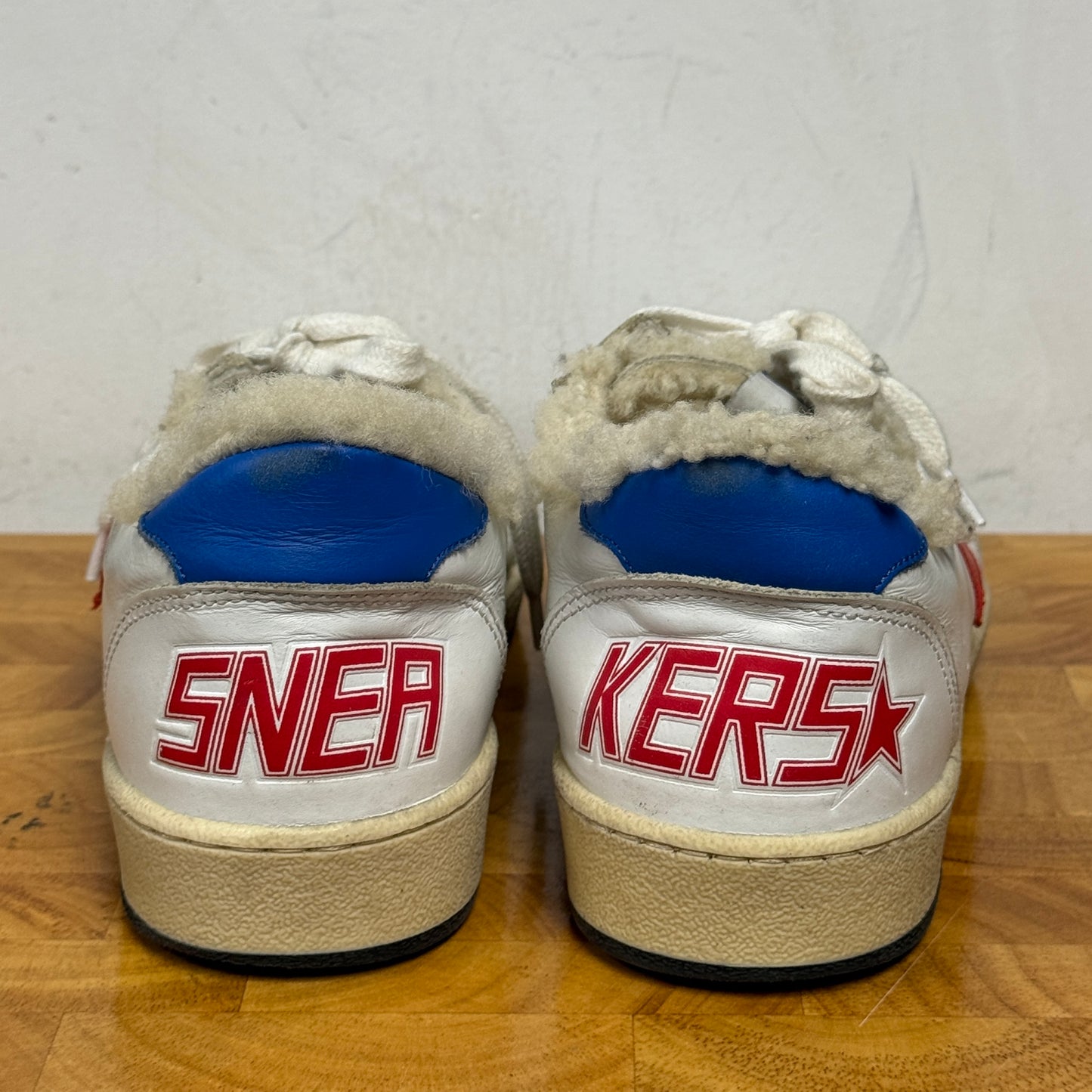 Women's GOLDEN GOOSE Ballstar Sherpa Sneakers Size 37