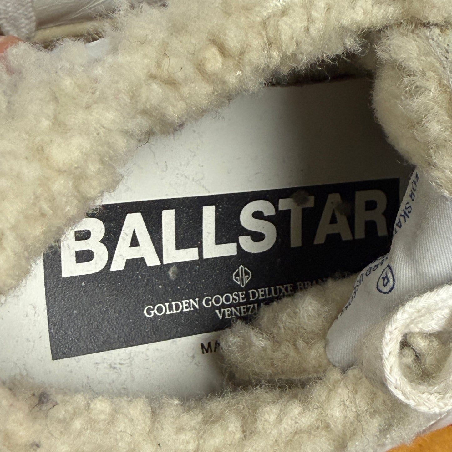 Women's GOLDEN GOOSE Ballstar Sherpa Sneakers Size 37