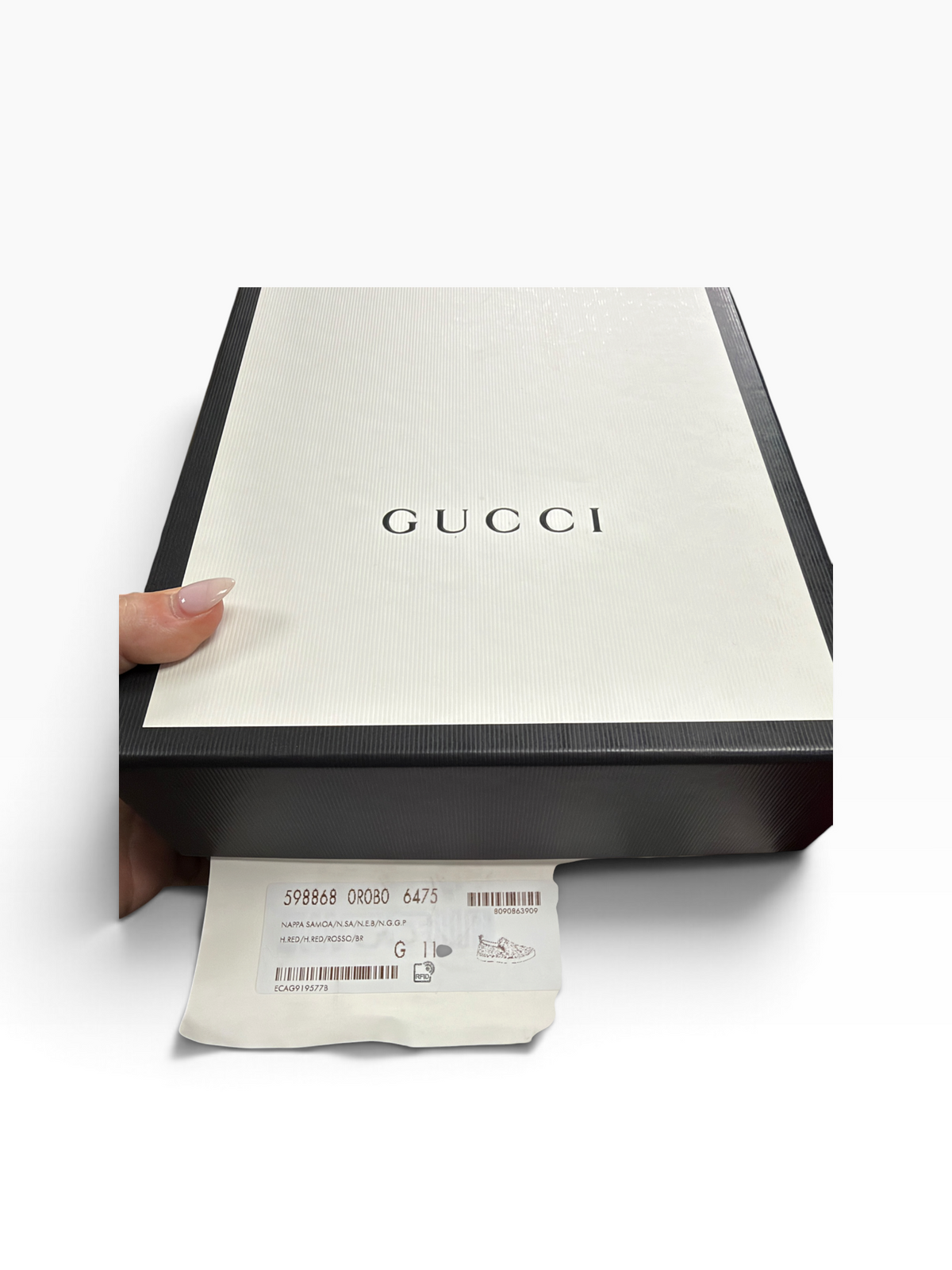 Gucci leather logo skate sneaker