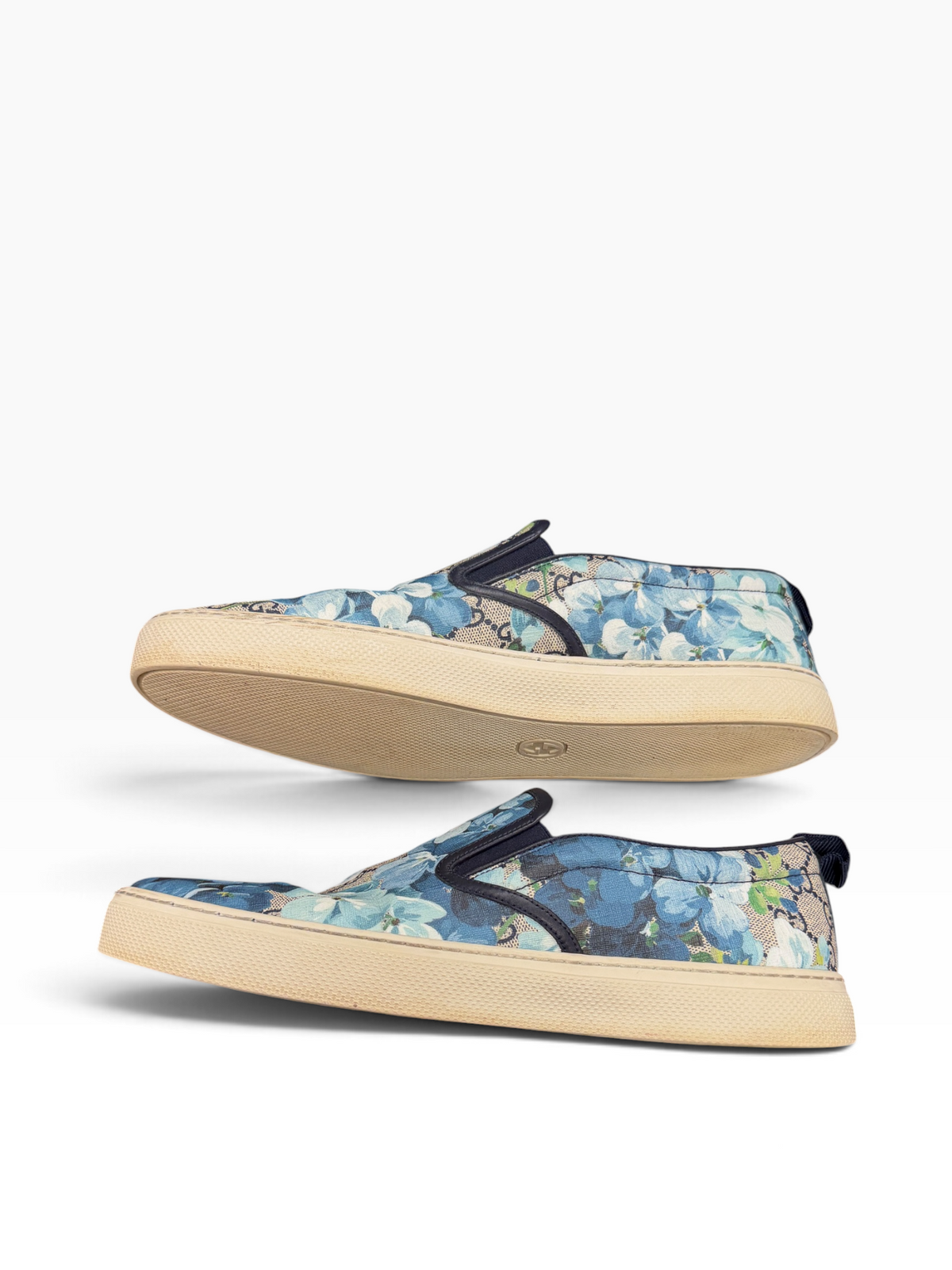 Gucci canvas floral skate sneaker