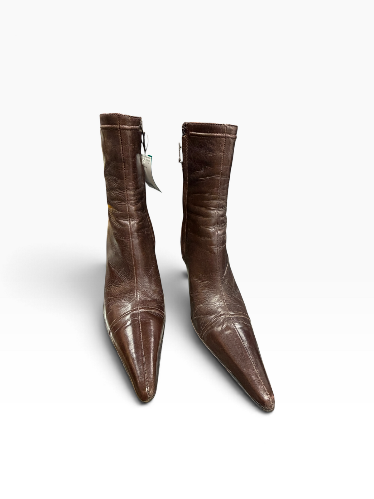 Chanel Chocolate Leather Boots