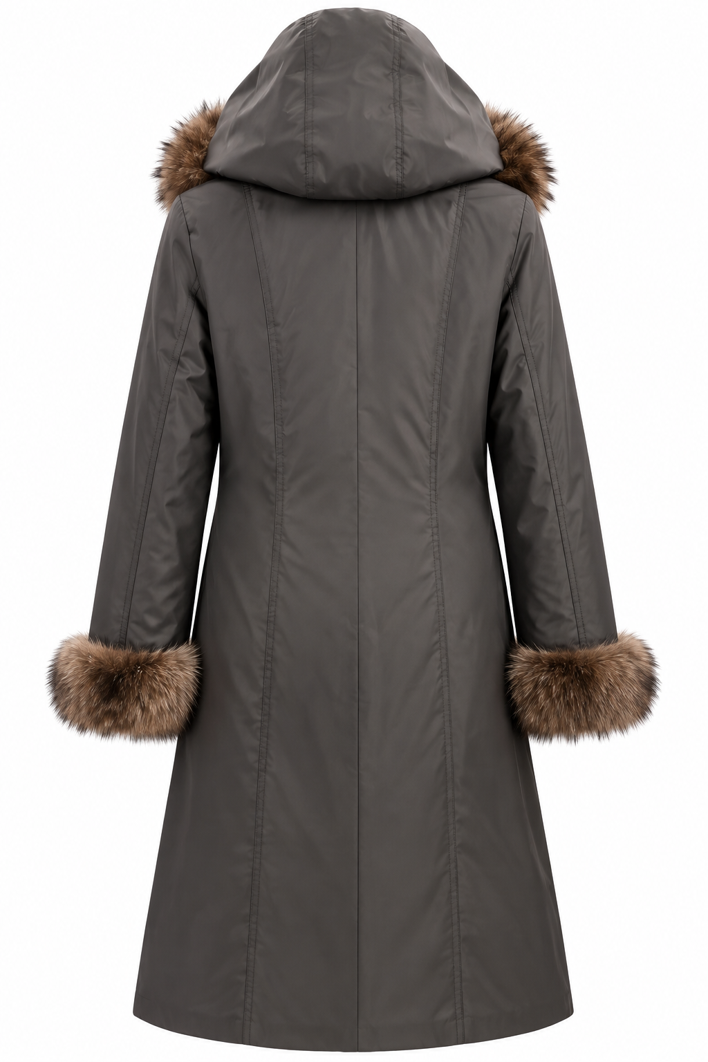 Luxury Reversible Fur Coat with Genuine Russian SOBOL Sable Trim