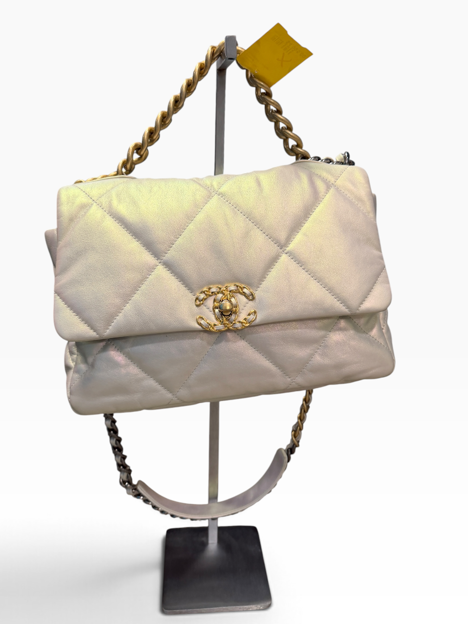Chanel Large 19 Flap Bag (Ivory)