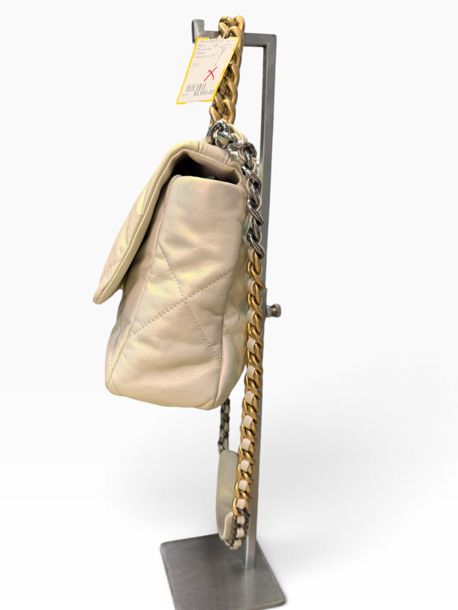Chanel Large 19 Flap Bag (Ivory)