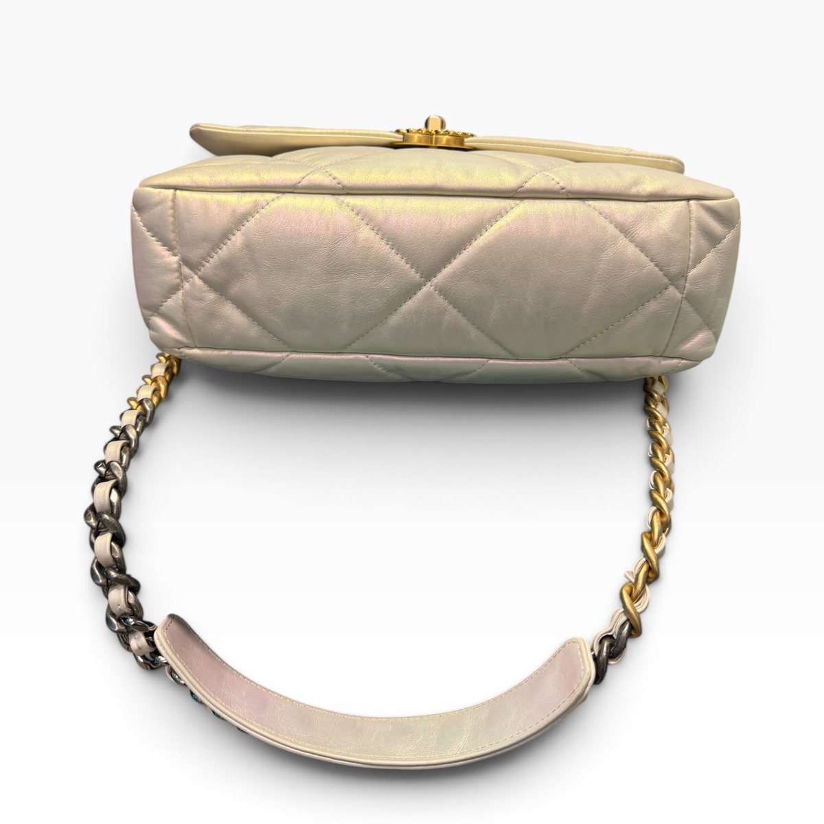 Chanel Large 19 Flap Bag (Ivory)