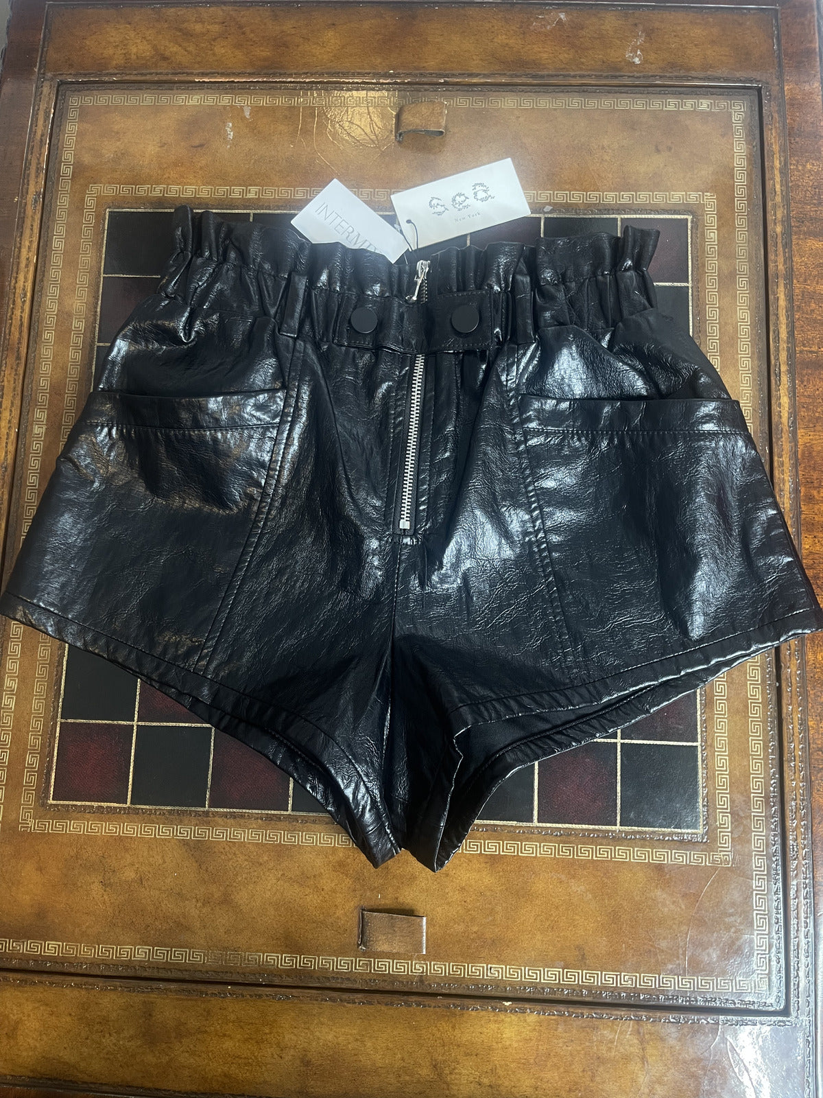 NWT Sea vegan leather shorts size 2