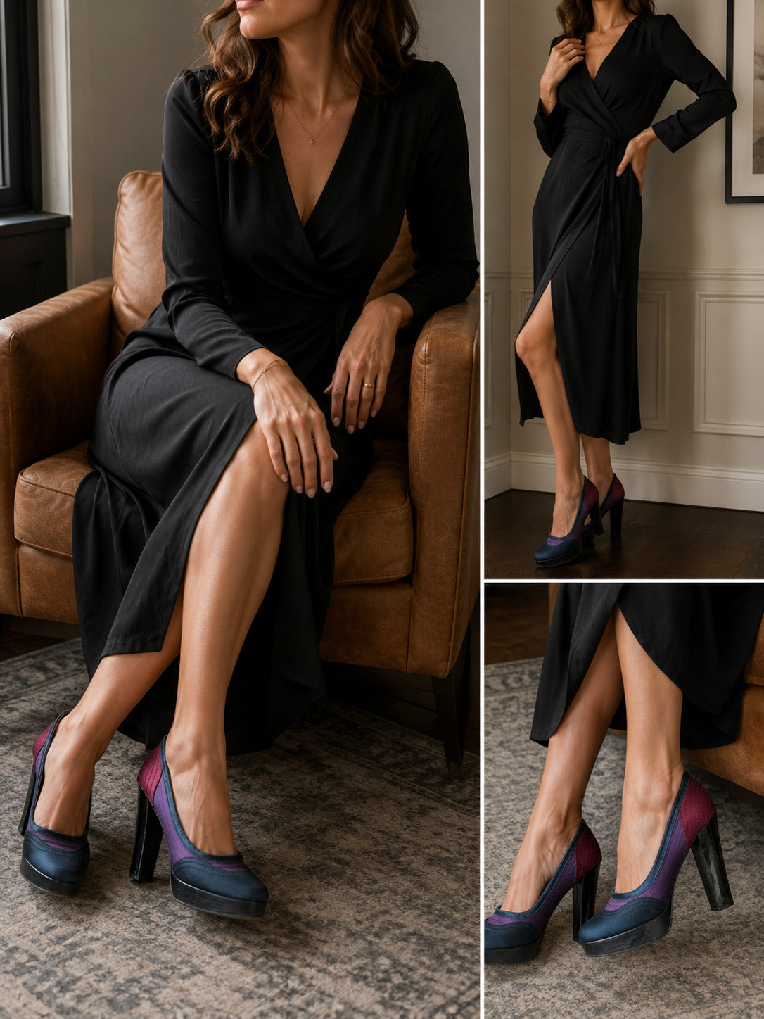 Lanvin Colorblock platform pumps - Size 39