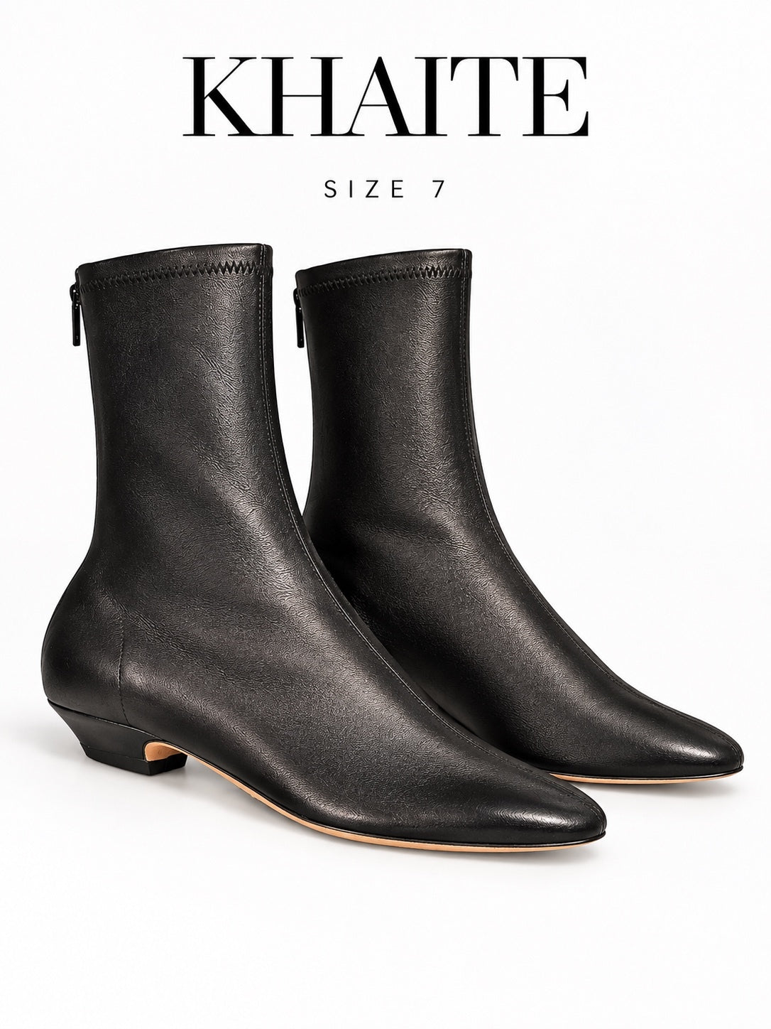 Khaite low-heeled boots