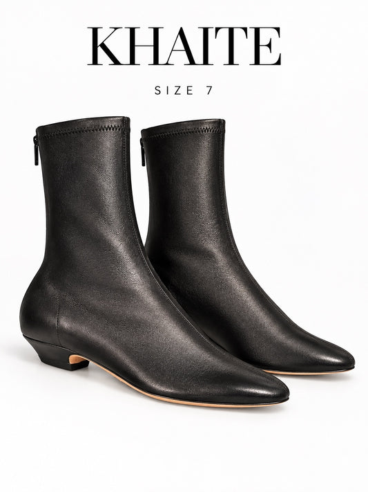 Khaite low-heeled boots