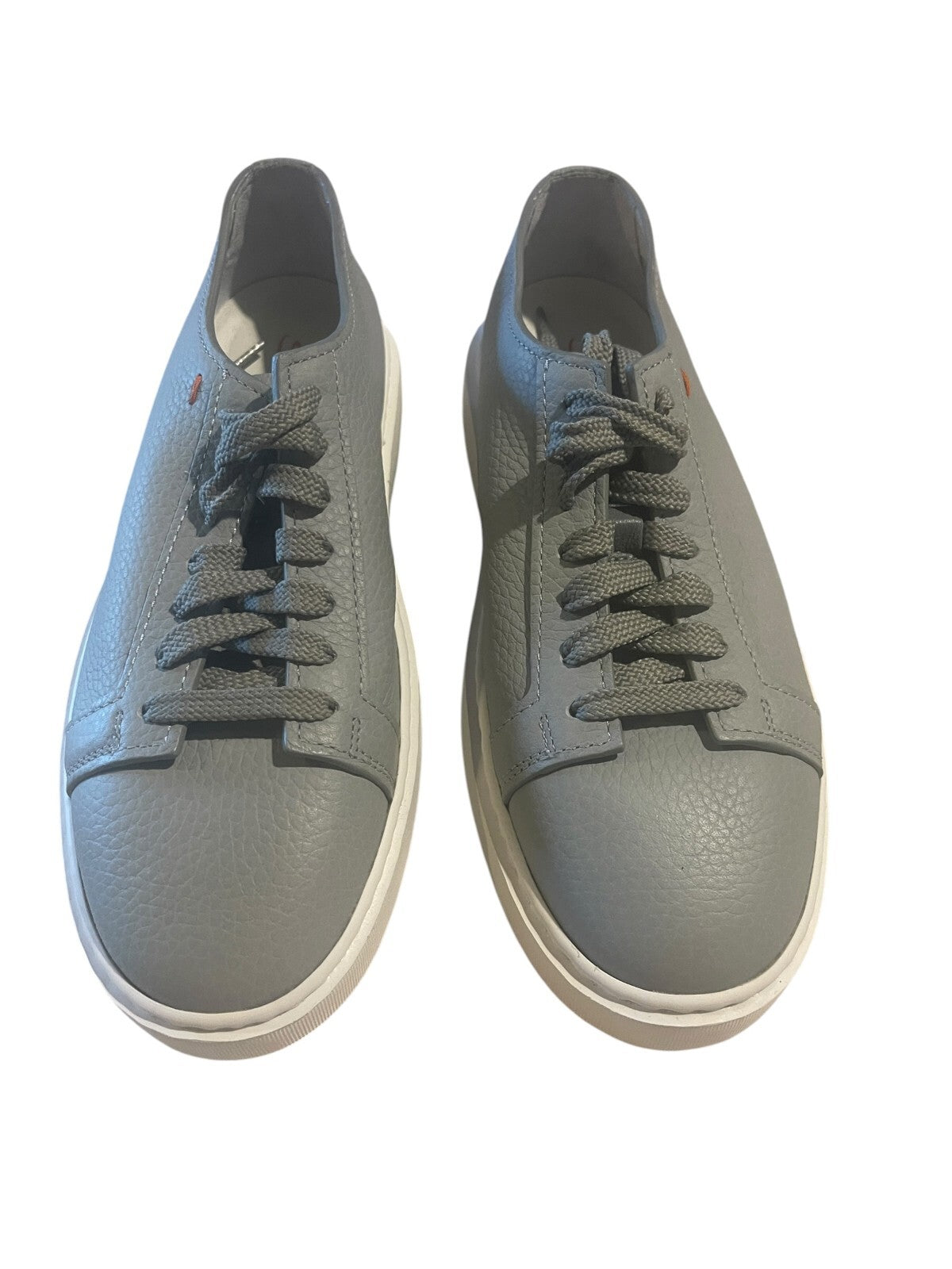 Santoni Gray Leather Sneakers - size 38