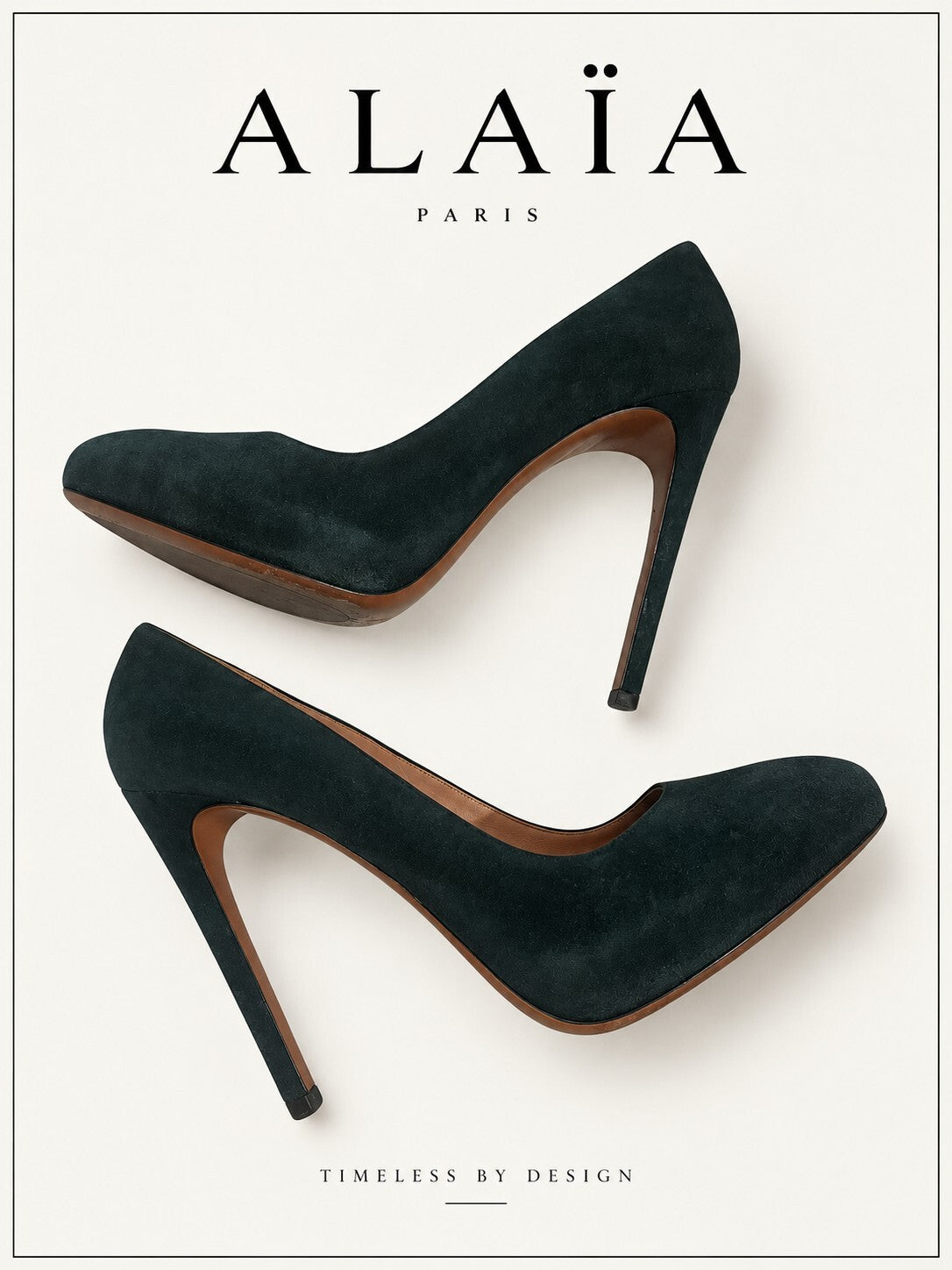 Classic Alaïa suede pumps