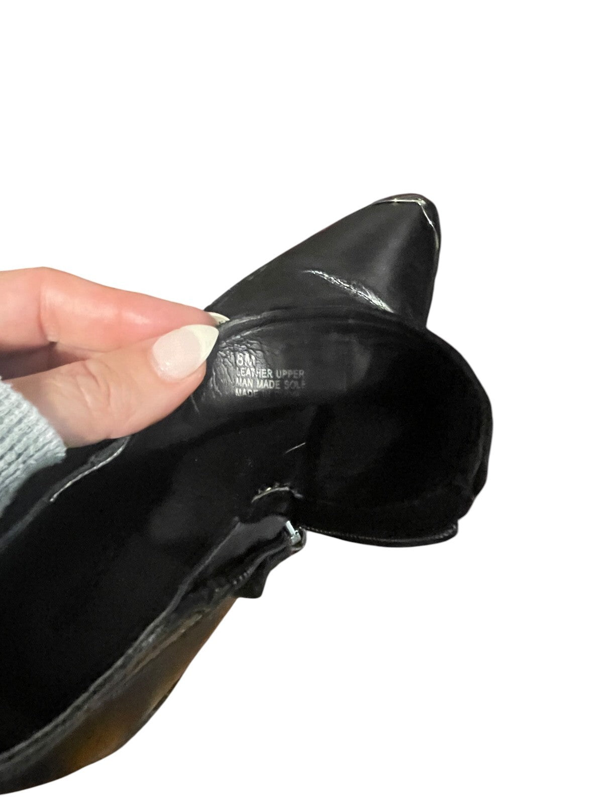 Rebecca Minkoff Silver Toe Booties - size 8