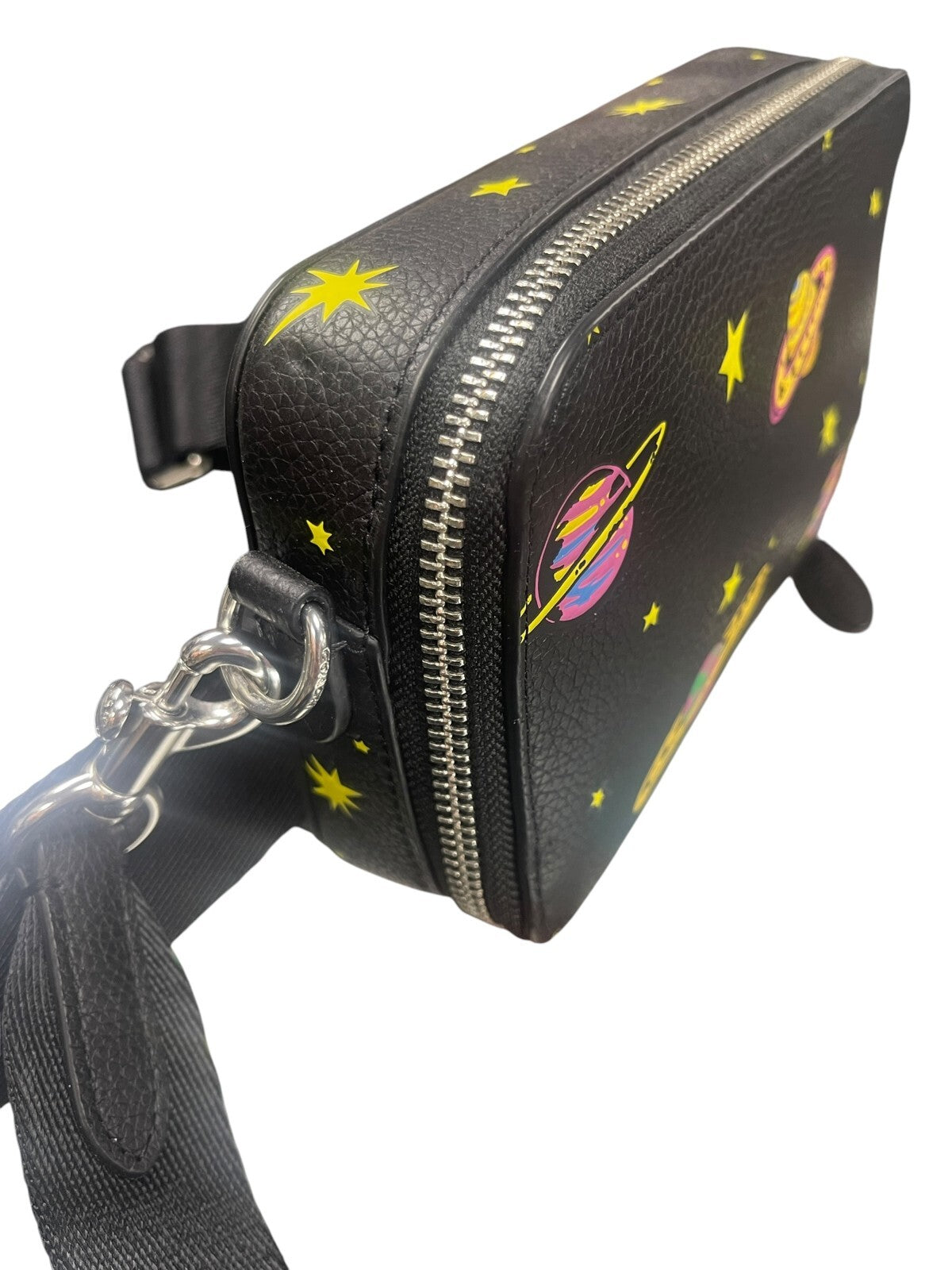 Rare* Cosmic Coach Charter Slim Crossbody With Planet Print