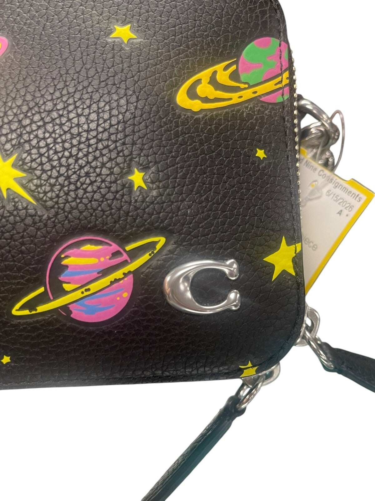 Rare* Cosmic Coach Charter Slim Crossbody With Planet Print