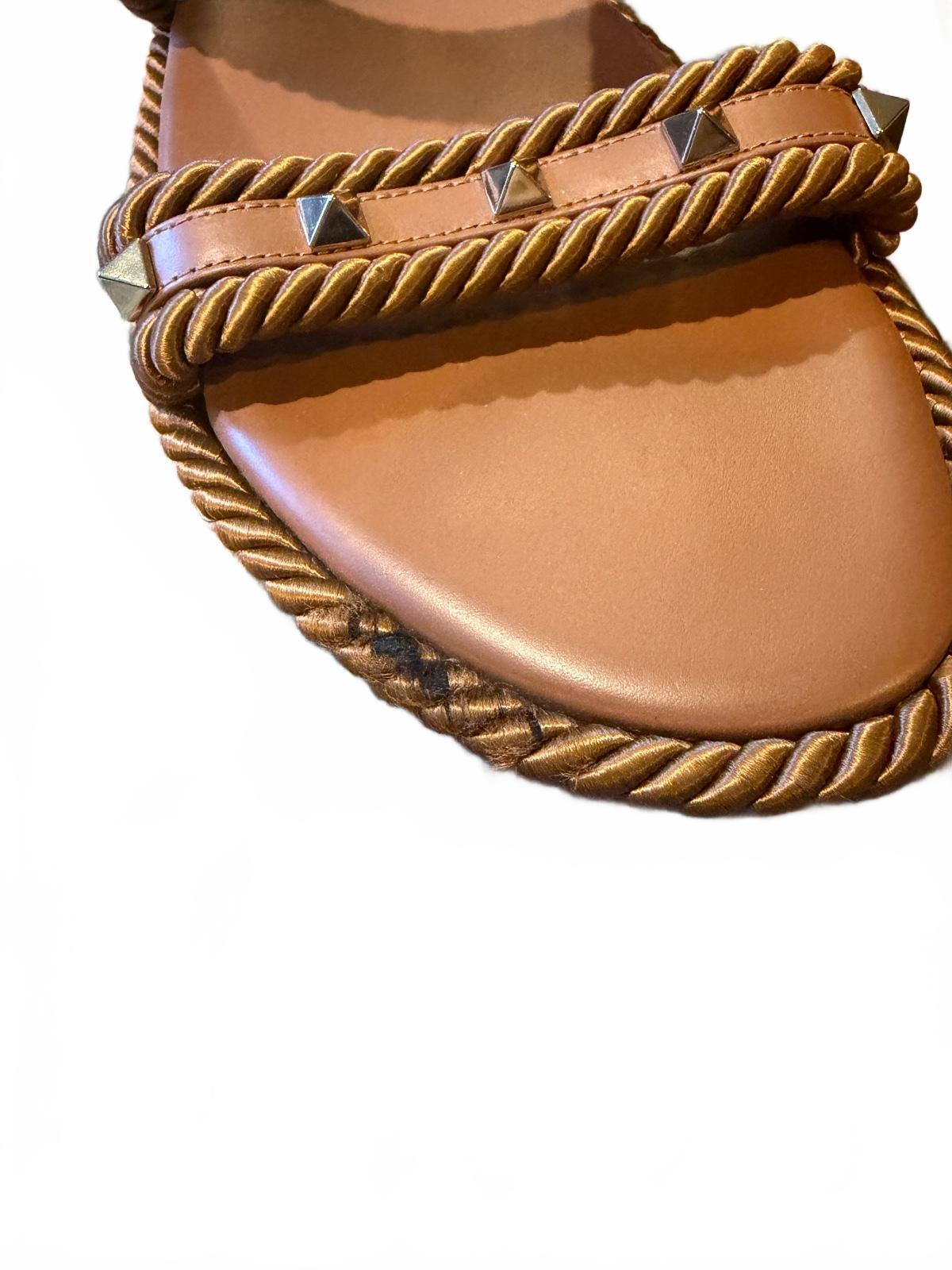 Valentino Rock Stud braided Sandals