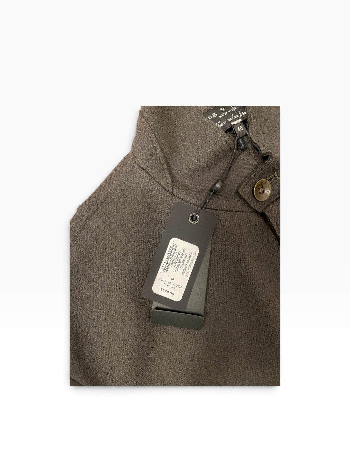 Rag & Bone Gramercy Japanese Wool Cardigan (NWT)