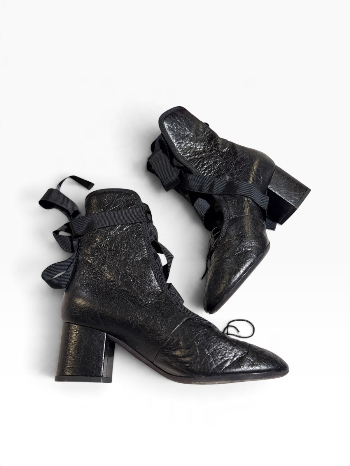 Valentino Ballet Lace-up Booties
