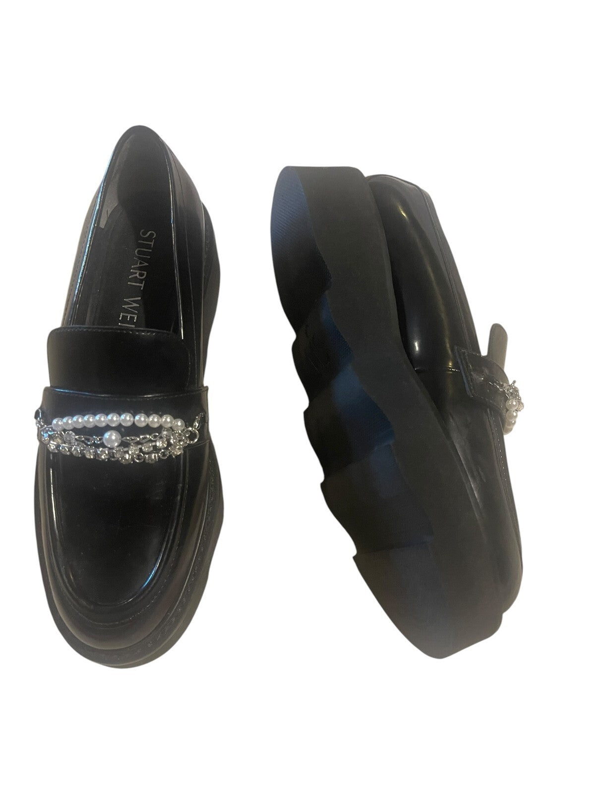 Stuart Weitzman Pearldrop Platform Loafer - Size 7