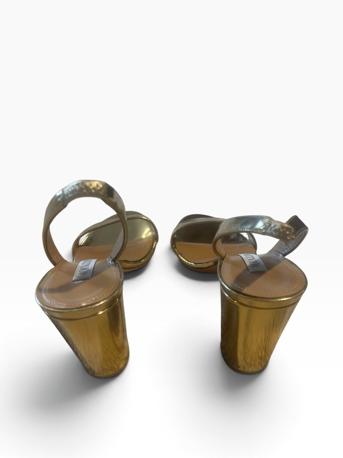 Aquazzura So Nude Block Sandal 105