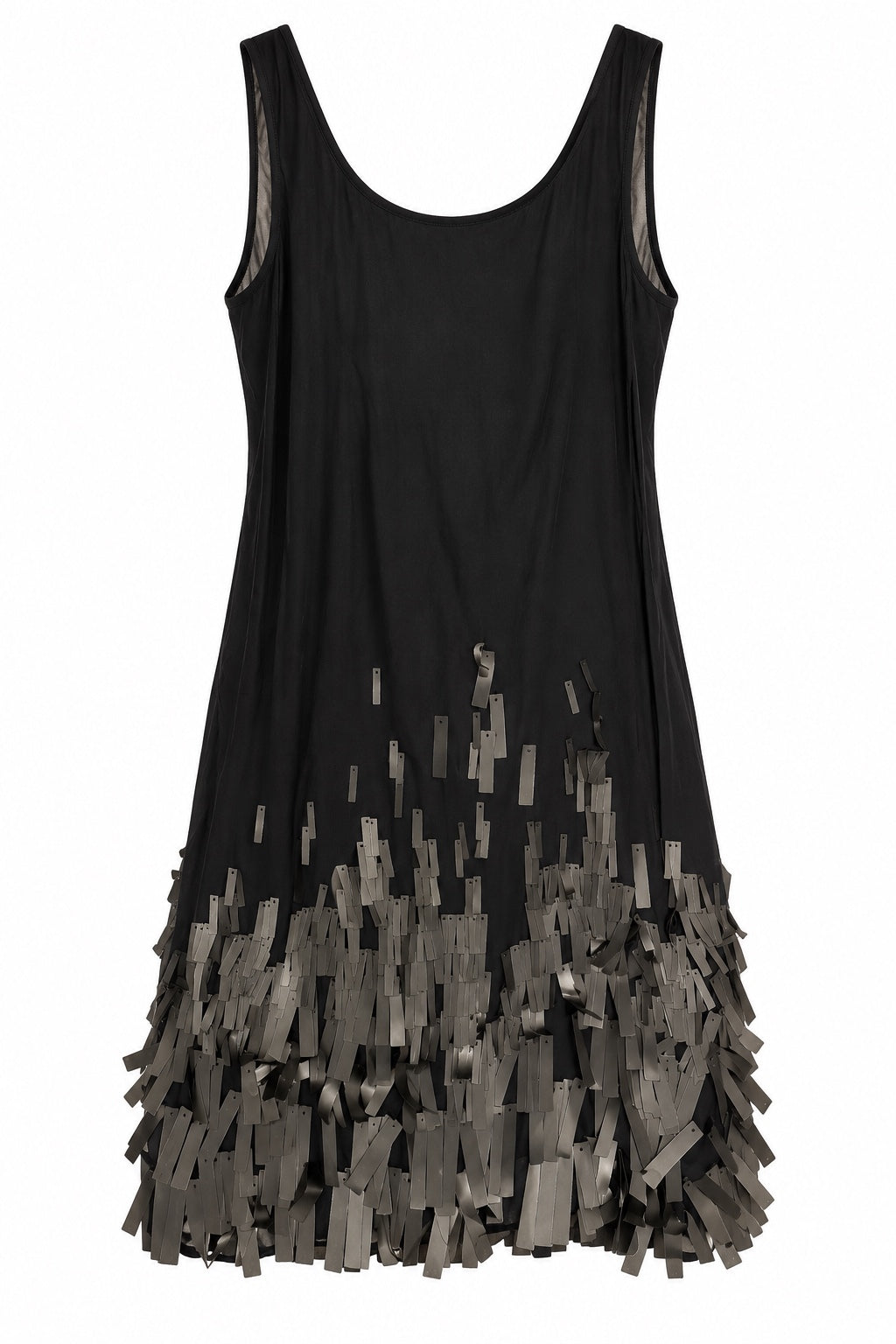 Diane von Furstenberg Black Embellished Shift Dress