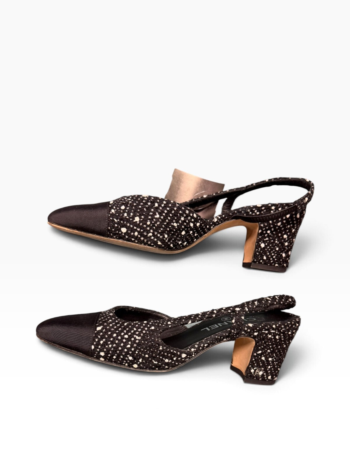 Chanel Tweed Slingback Pumps