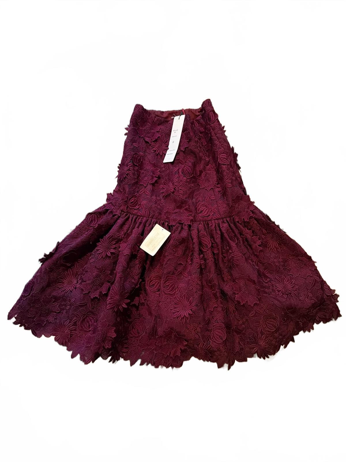 NWT Costarellos Guipure Lace Skirt